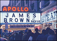 The Apollo Theater marque in all its neon glory.