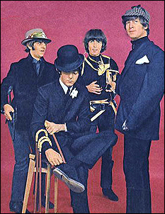The Beatles in one of their many silly photo sessions. This one, from 1965, revolves around the use of crazy hats.