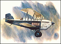 An early airplane manufactured by the Curtiss Aircraft Company.