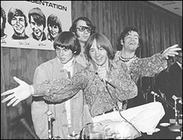 The Monkees at their press conference in London, England, circa 1967.