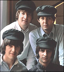 The Beatles, circa 1965. Counterclockwise: John Lennon, Paul McCartney, Ringo Starr and George Harrison.
