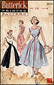 A vintage Butterick dress pattern.