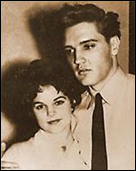 Elvis Presley with the young Priscilla Beaulieu.