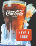 Early advertising for Coca-Cola. Things go better with Coke.
