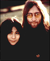 John Lennon and Yoko Ono, circa 1969.