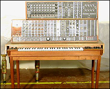 The Moog synthesizer, the first of its kind, with many other keyboard sound machines to follow.