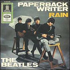 Picture sleeve for the Beatles' Paperback Writer single.