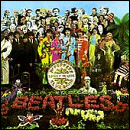 The iconic cover of The Beatles LP, Sgt. Pepper's Lonely Hearts Club Band.